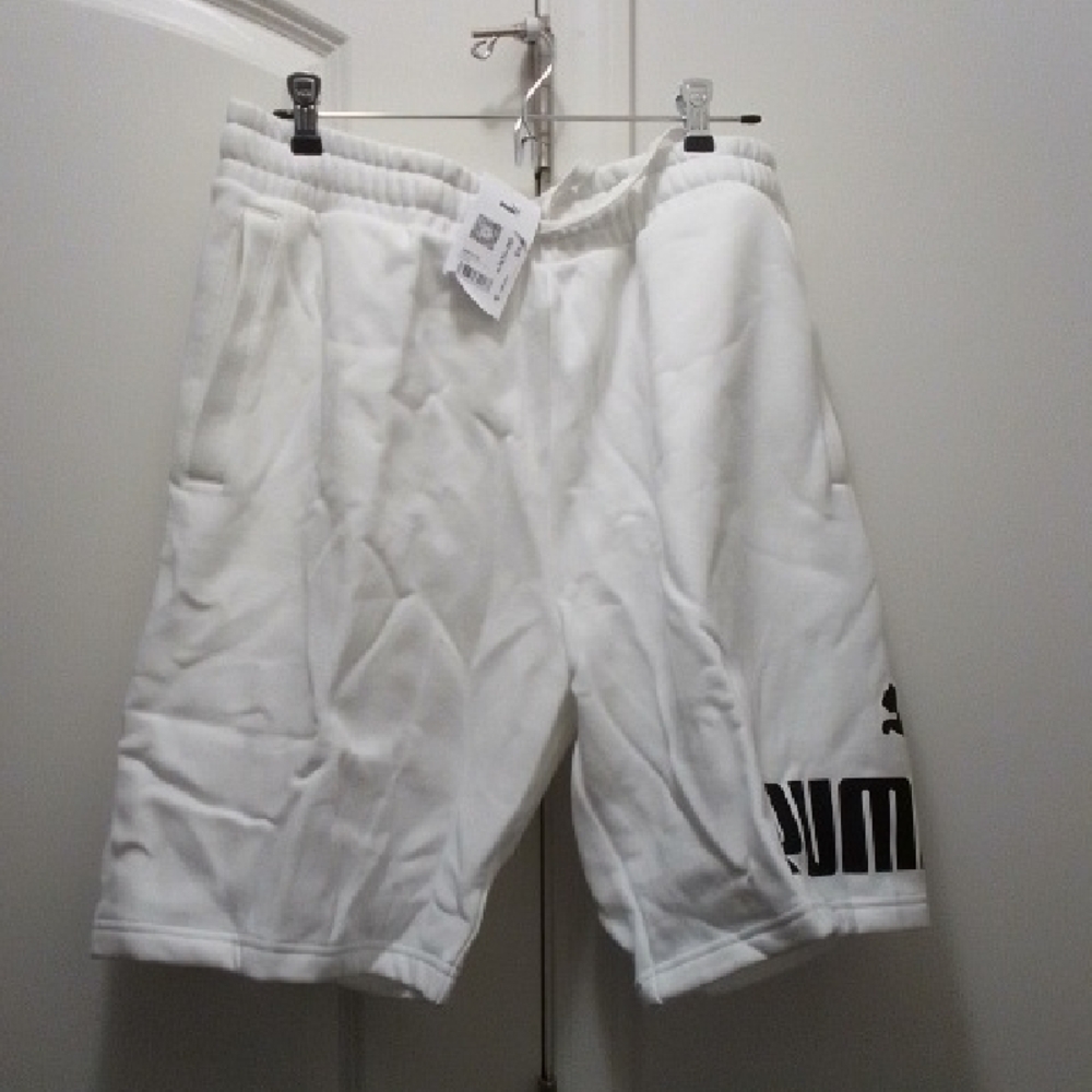 Puma Men's Athletic White Shorts